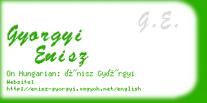 gyorgyi enisz business card